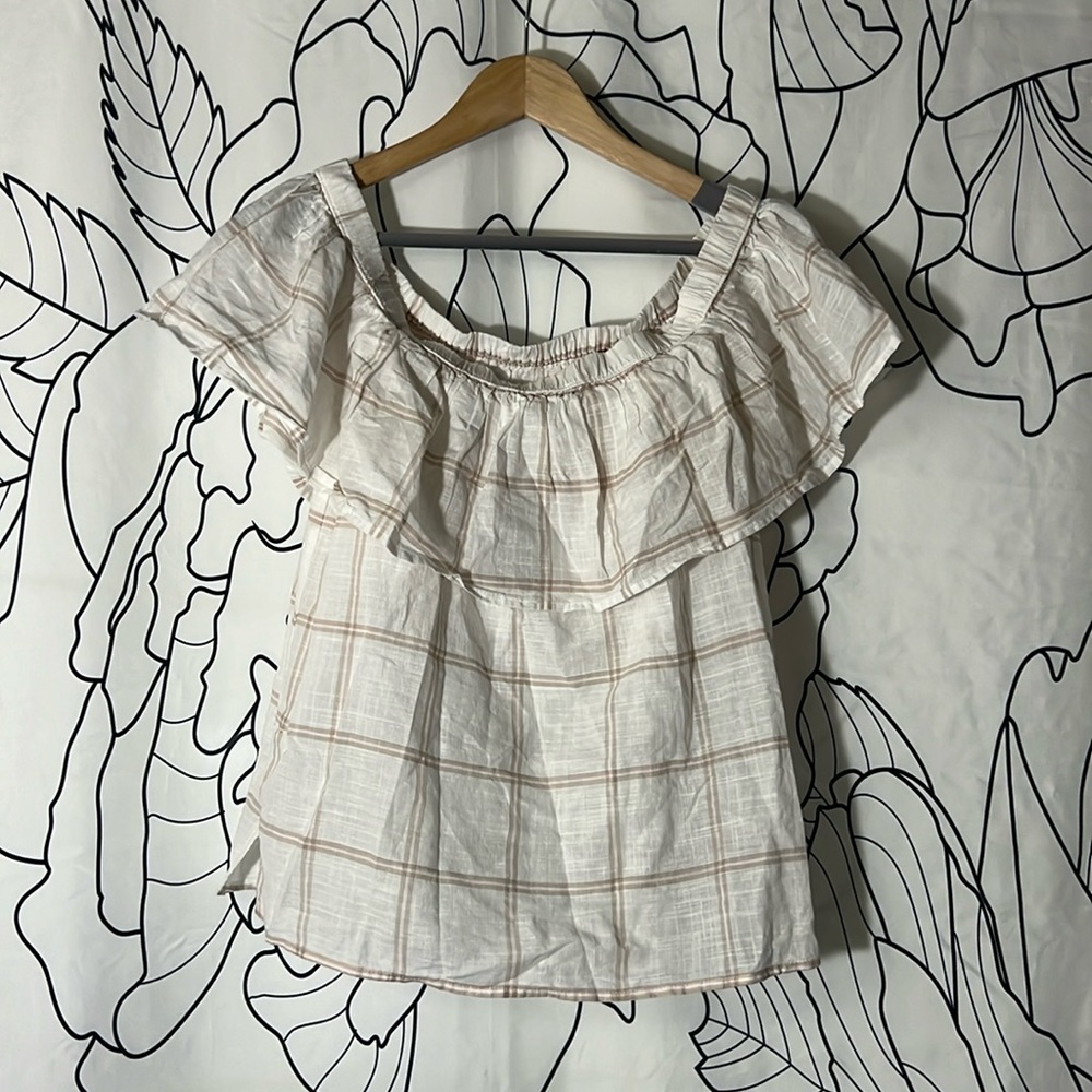 Abercrombie & Fitch cotton off shoulder top
